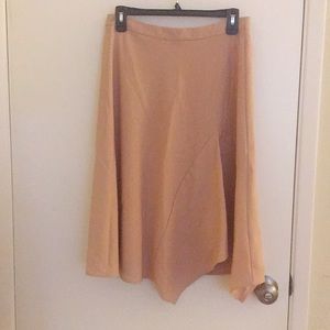 NWT Zara Pink Cape-Link Asymmetric Skirt / Size L